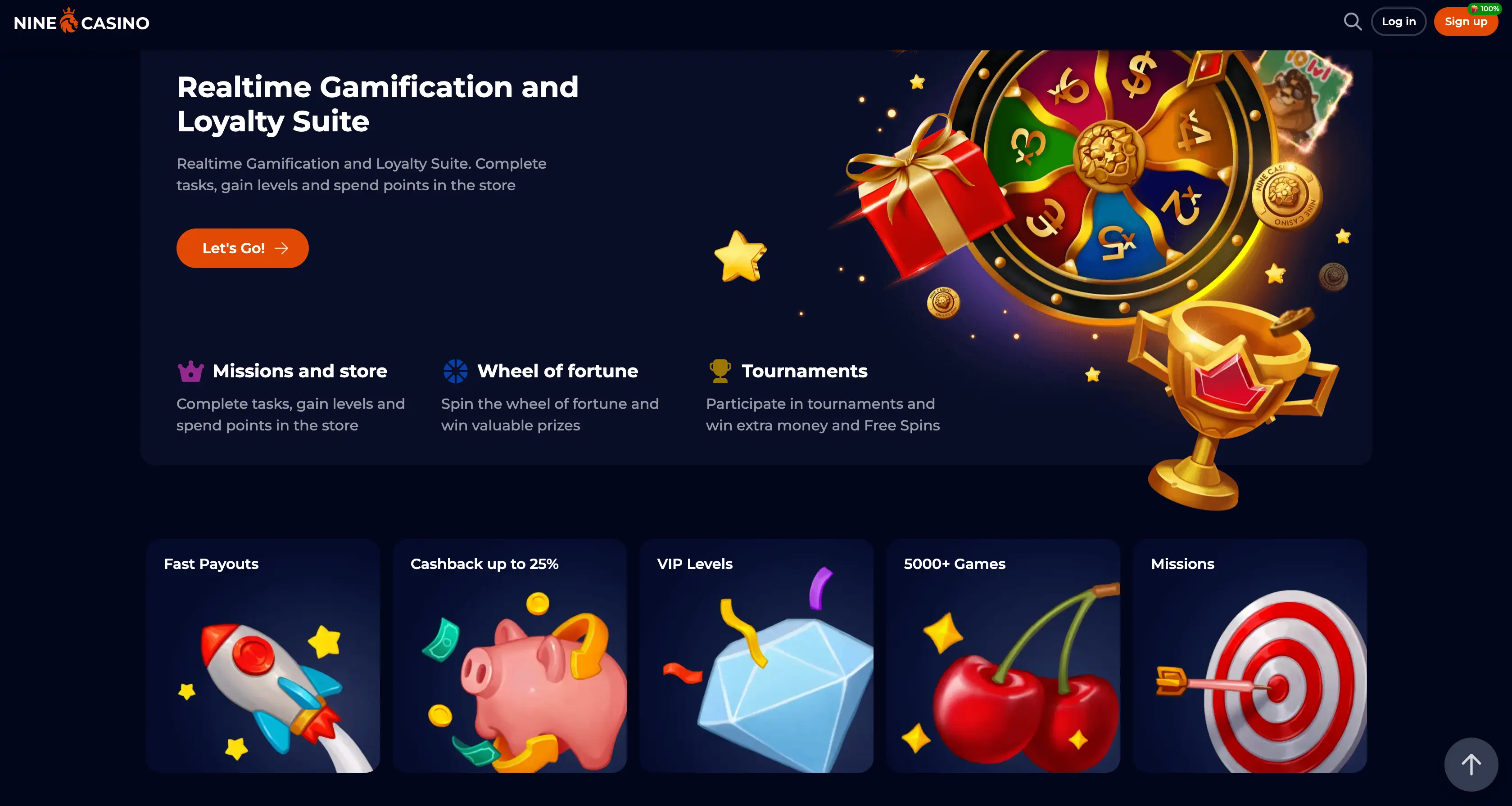 Giochi, bonus e vantaggi di Nine Casino